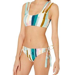 The Bikini Lab Paint Party Print 2 pc Swimsuit XL NWT